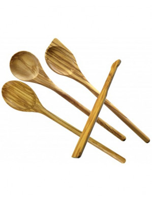 4-piece wooden spoon set, olive wood, 14410