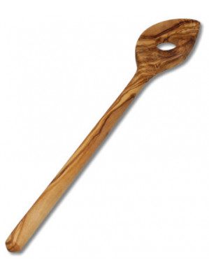 Spoon olive wood pointed with hole, ca. 30 cm (11.8 ''), art. no. 14153