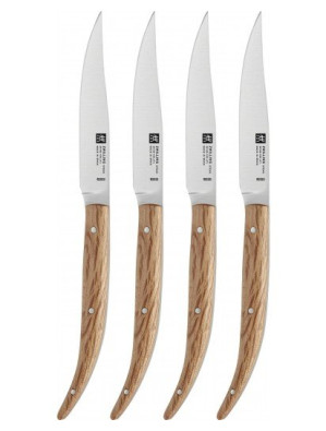 Zwilling steak knife set 4 pieces, oak wood, 39160-000 / 1003039