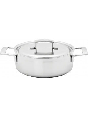 Demeyere Industry - low pot with lid, Ø 24 cm, 2.2 L, 48324 A / 40850-879