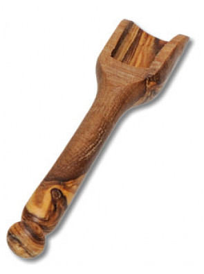 Scoop olive wood with handle, ca. 8-9 cm (3.1 '' - 3.5 ''), art. no. 14107