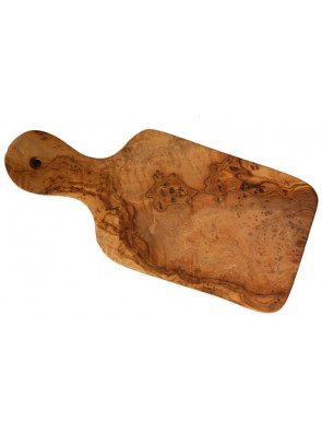 Cutting board olive wood, rounded, ca. 30 x 14 x 1.3 cm, art. no. 14172