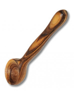 Mustard / salt spoon olive wood, ca. 7 cm (2.8 ''), art. no. 14133