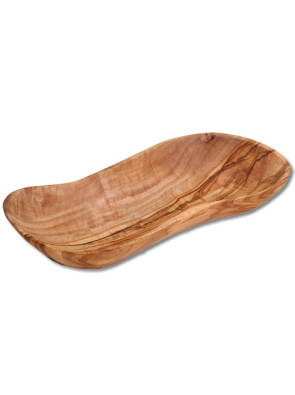 Bowl olive wood, wave design, ca. 23 x 10 cm, art. no. 14206