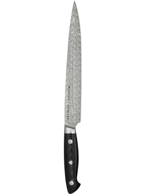 Bob Kramer Euro Stainless Damascus Slicing knife, 230 mm, 9'', 34890-231