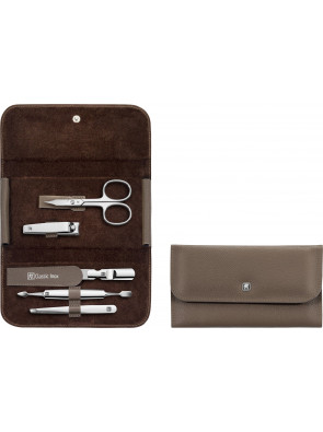 Zwilling Beauty - Manicure Classic Inox snap fastener case, fango, 5 pcs., 97688-009