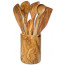 Quiver with 6 pcs accessories olive wood, art. no. 14215