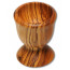 Egg cup olive wood with foot, ca. 6 cm (2.4 ''), art. no. 14220