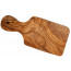 Cutting board olive wood, rounded, ca. 23 x 11 x 1.2 cm, art. no. 14170