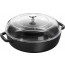 Staub - multifunctional roaster with curved glass lid, round, 24 cm, 127224